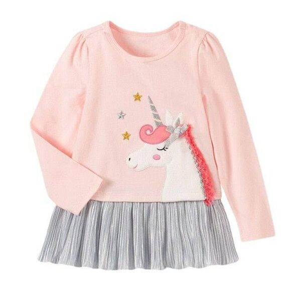 KIDS Headquarters Unicorn Metallic 2 Piece Set Size 24 Months New NWOT - Picture 1 of 8